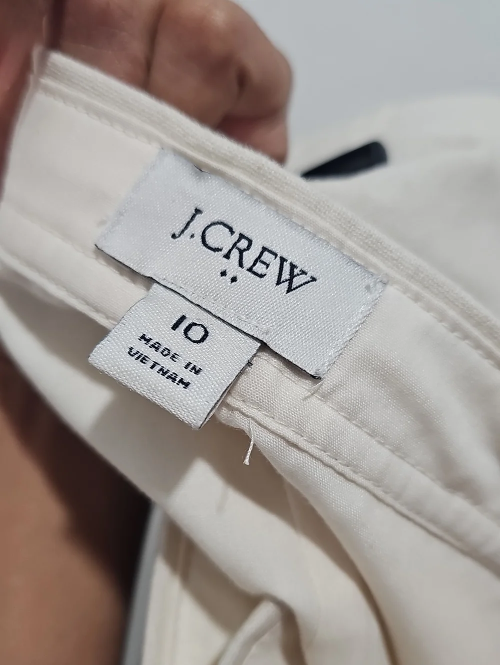 J.Crew Womens Linen Blend Mini Skirt‎ Size 10 Ivory